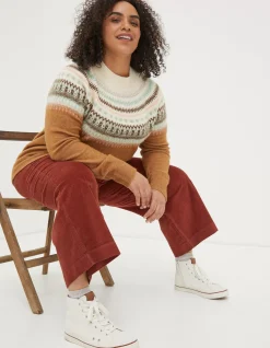 FatFace Bea Yoke Fairisle Jumper|Women Knitwear