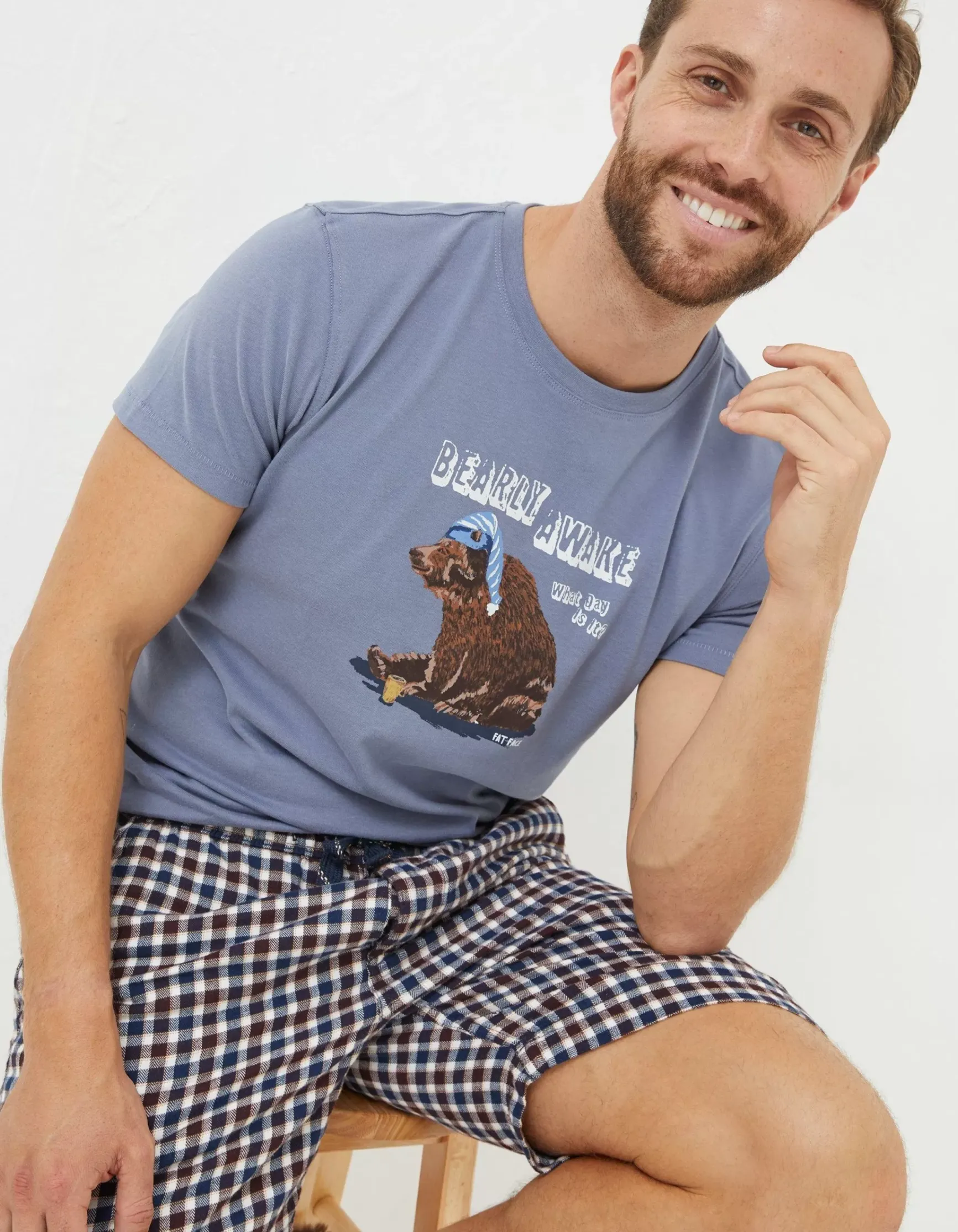 FatFace Bearly Awake T-Shirt|Men View All