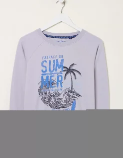 FatFace Becky Summer Graphic Crew Sweatshirt|Women Sweatshirts & Hoodies