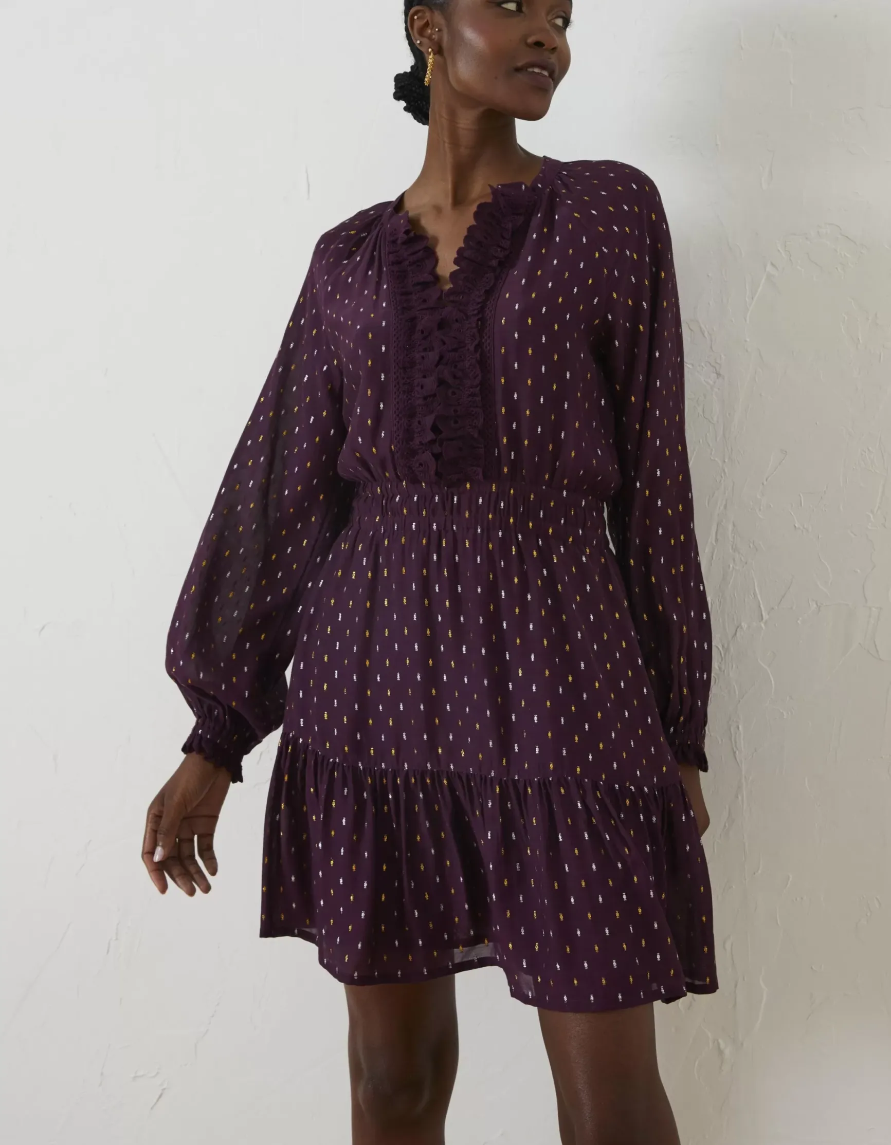 FatFace Belle Metallic Dress|Women View All