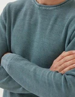 FatFace Berwick Washed Crew Neck|Men Knitwear