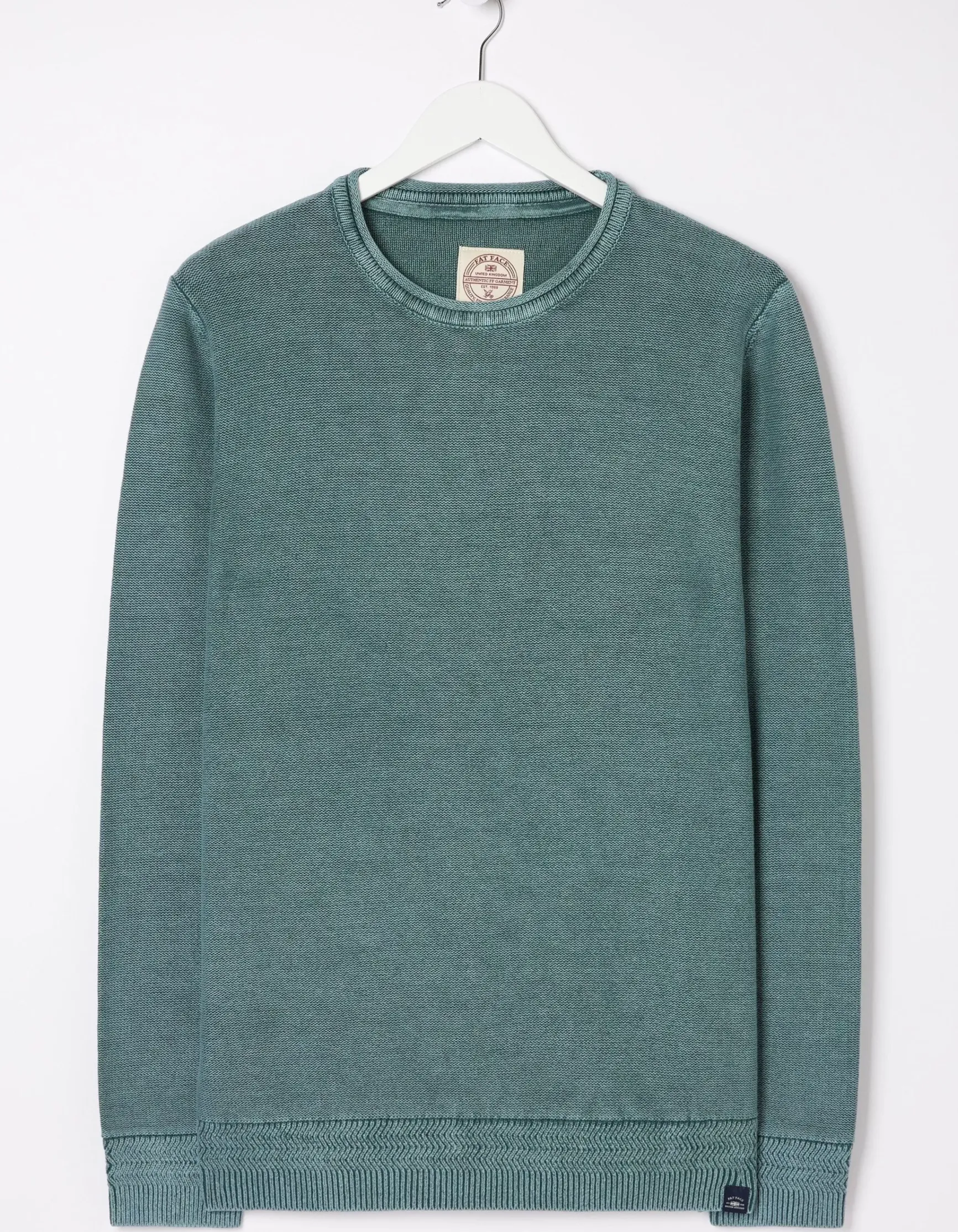 FatFace Berwick Washed Crew Neck|Men Knitwear