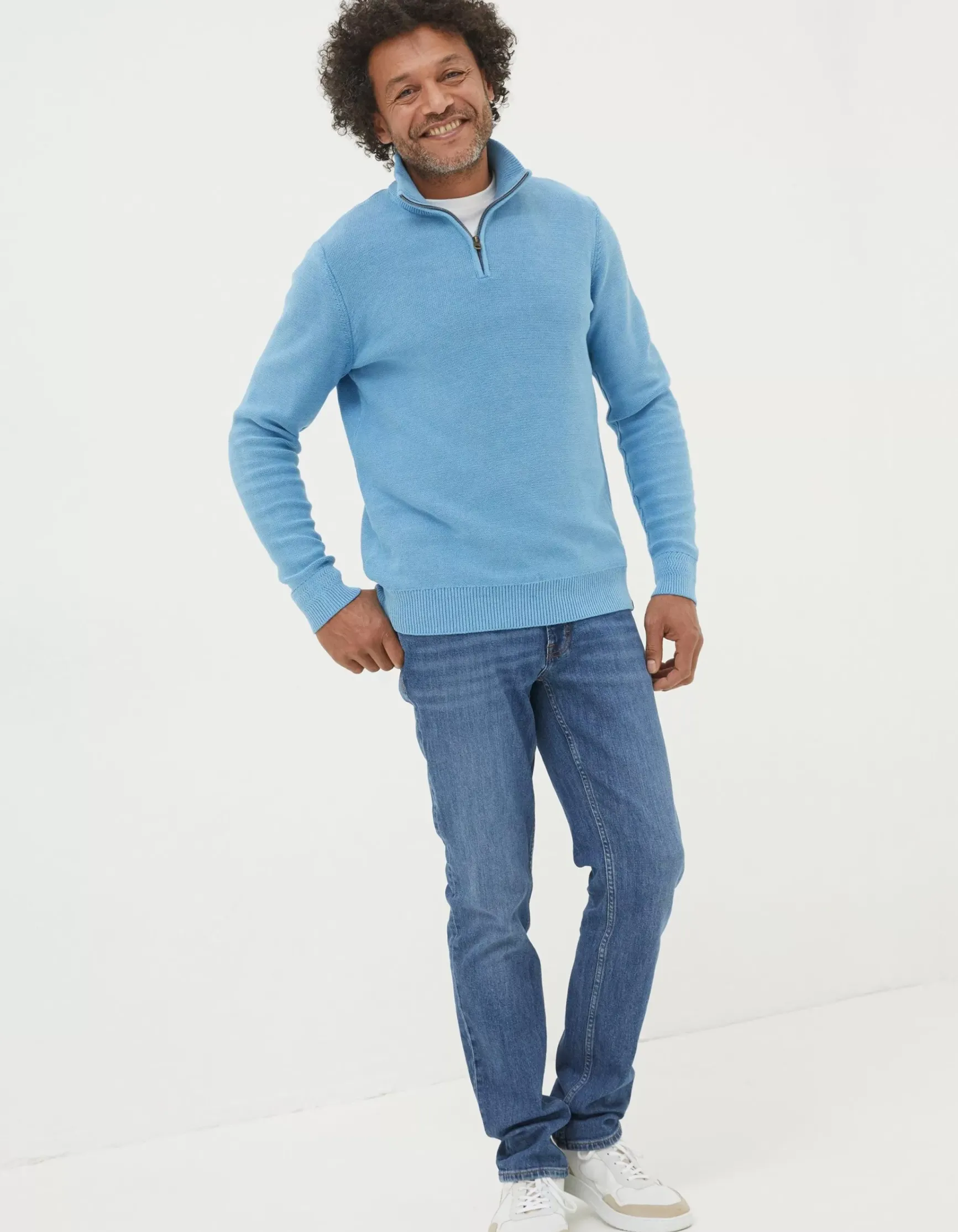 FatFace Berwick Washed Half Neck|Men View All