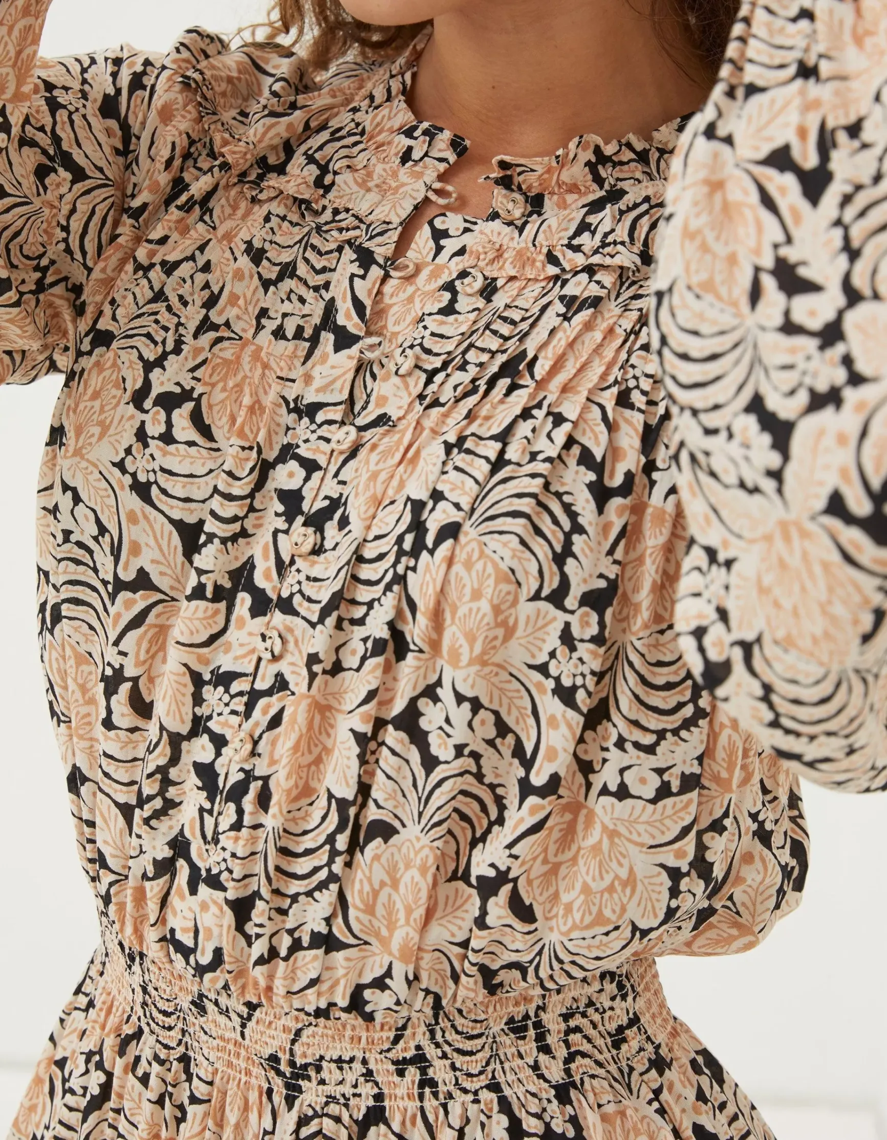 FatFace Beth Damask Floral Maxi Dress|Women Dresses