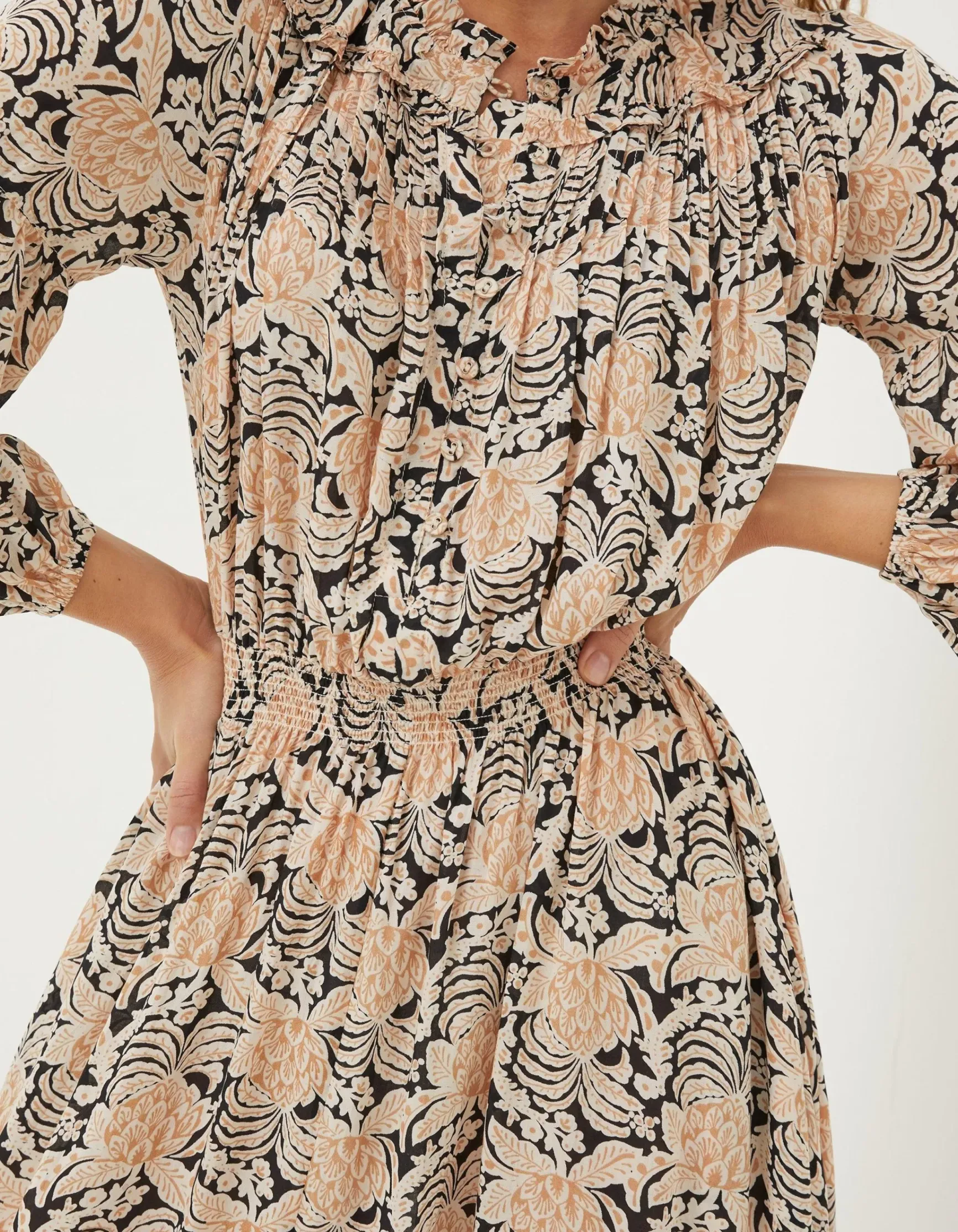 FatFace Beth Damask Floral Maxi Dress|Women Dresses