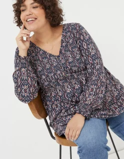 FatFace Beth Ikat Geo Tunic|Women View All