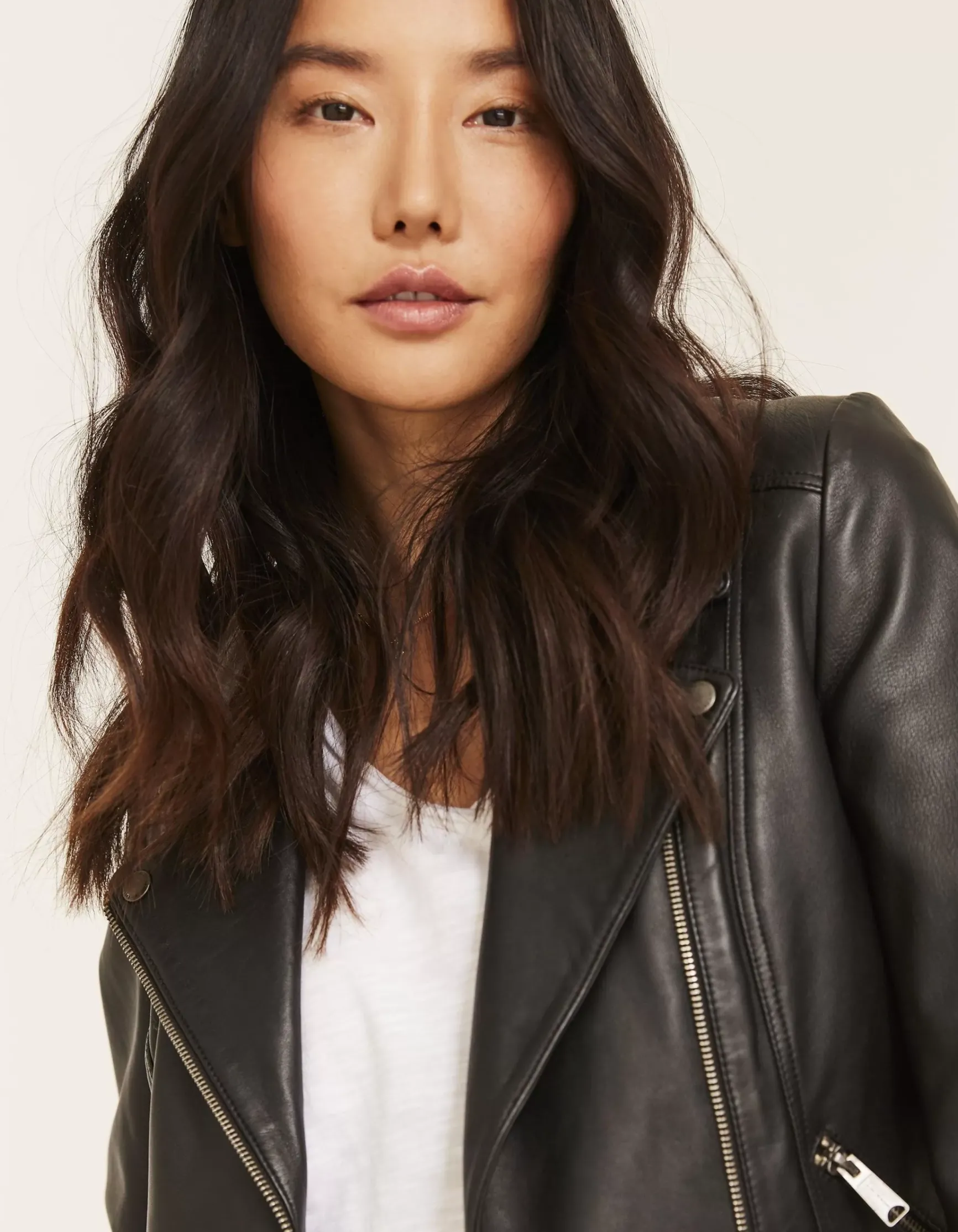 FatFace Bethany Biker Leather Jacket|Women Coats & Jackets