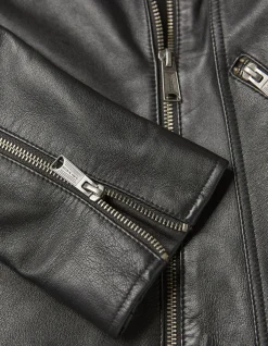 FatFace Bethany Biker Leather Jacket|Women Coats & Jackets
