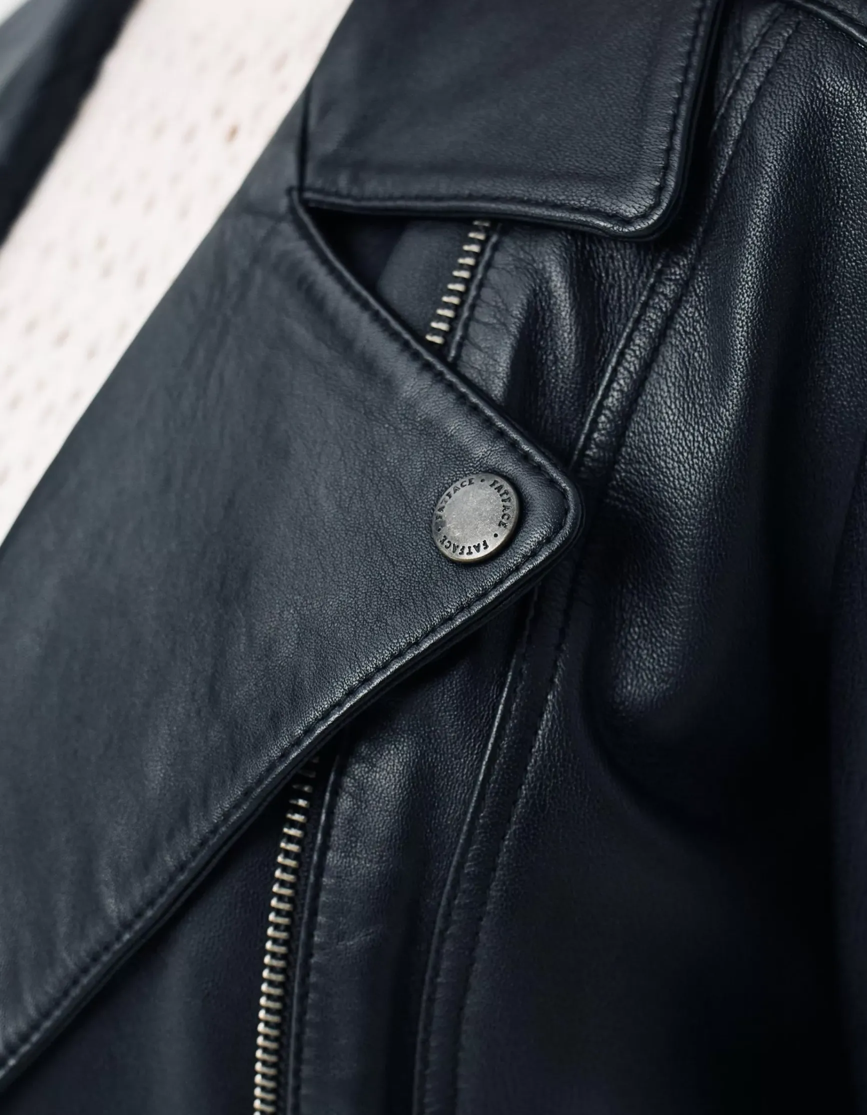 FatFace Bethany Biker Leather Jacket|Women Coats & Jackets
