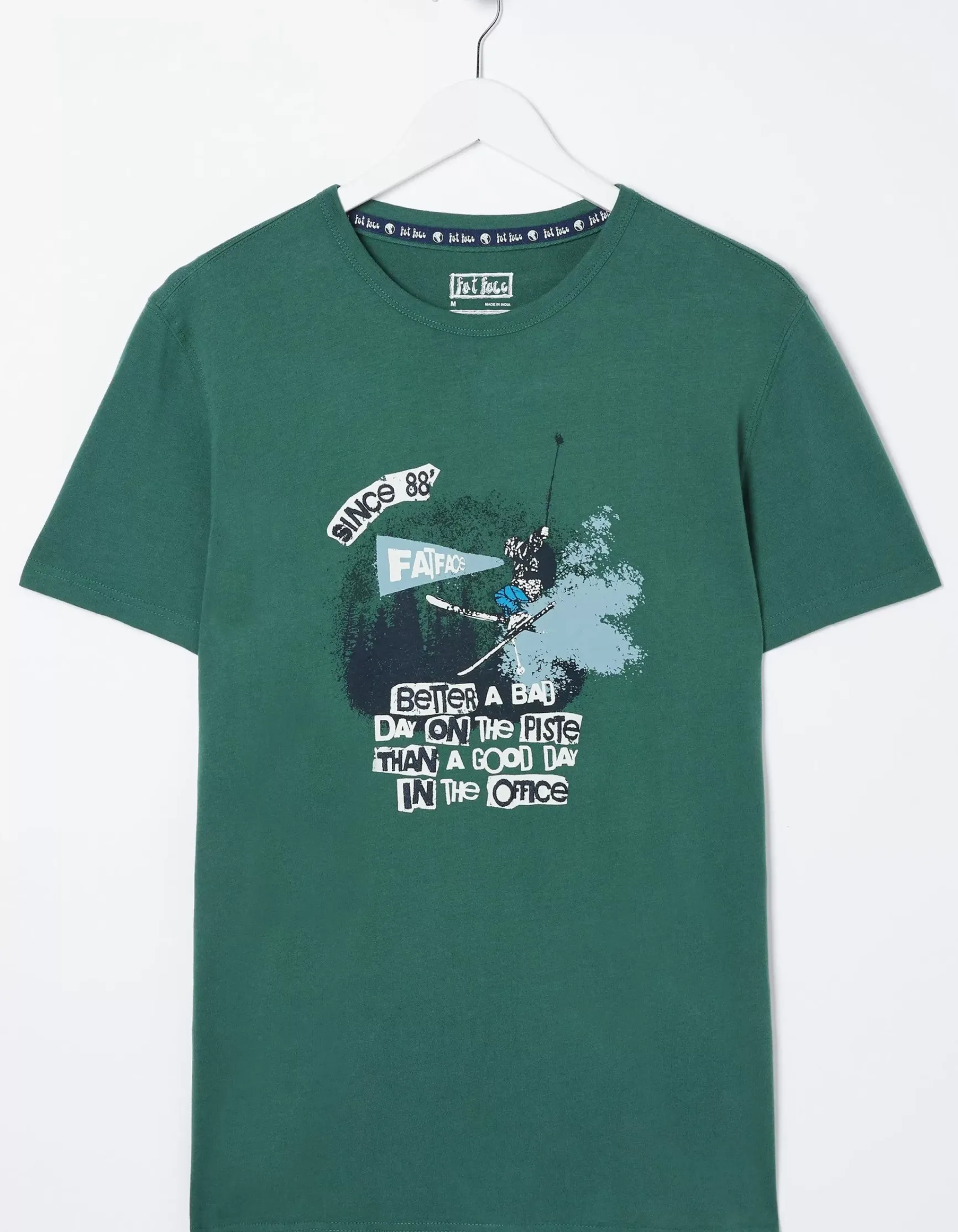 FatFace Better A Bad Day Ski T Shirt|Men View All