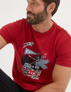 FatFace Better A Bad Day Ski T-Shirt|Men T-Shirts