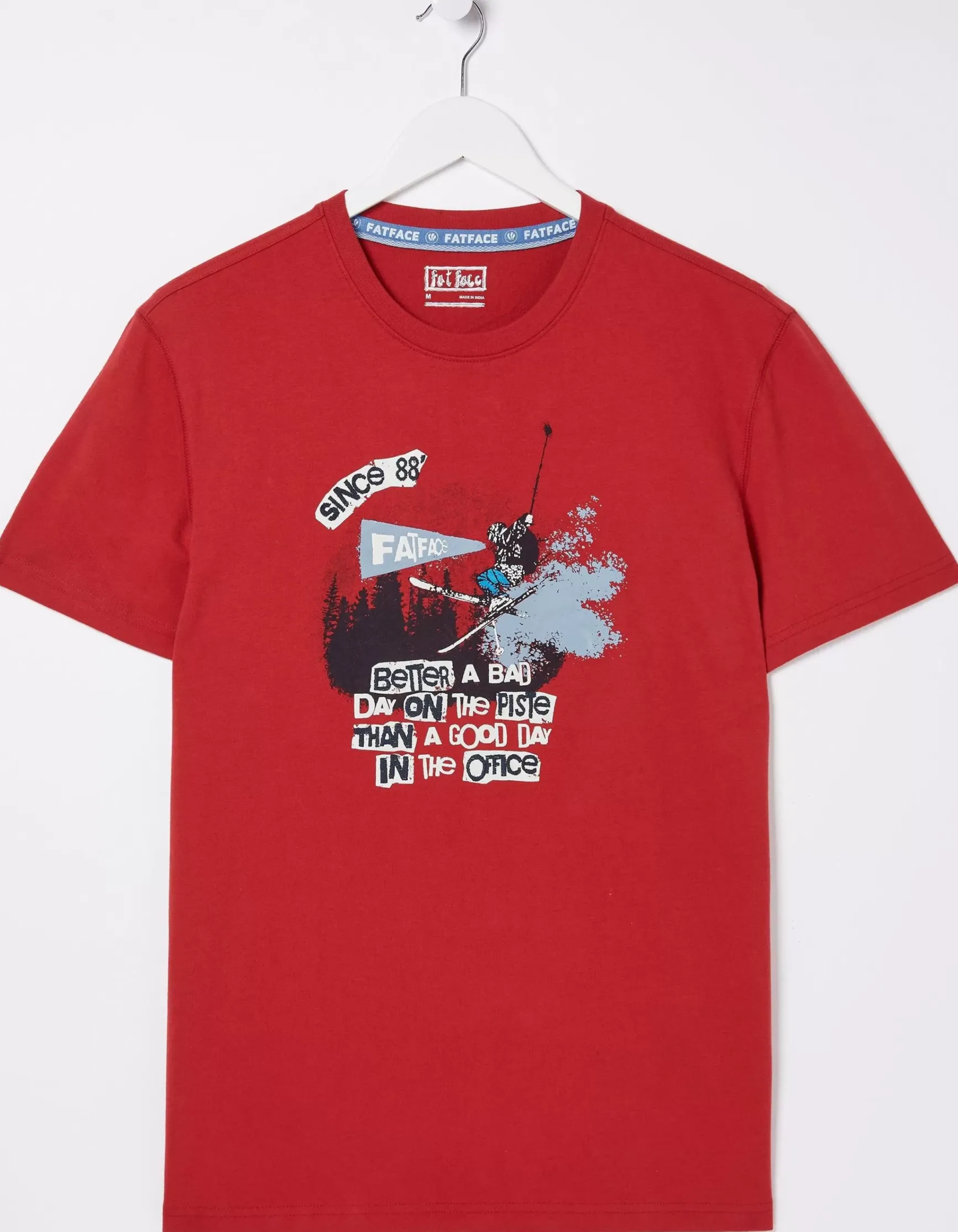 FatFace Better A Bad Day Ski T-Shirt|Men T-Shirts