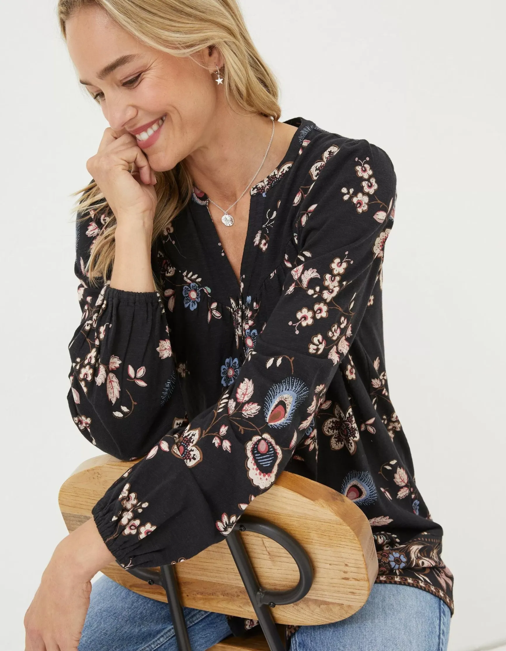 FatFace Betty Fall Floral Tunic|Women Tops & T-Shirts
