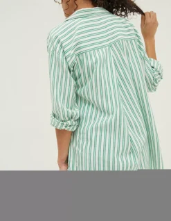 FatFace Billie Stripe Longline Shirt|Women Shirts & Blouses