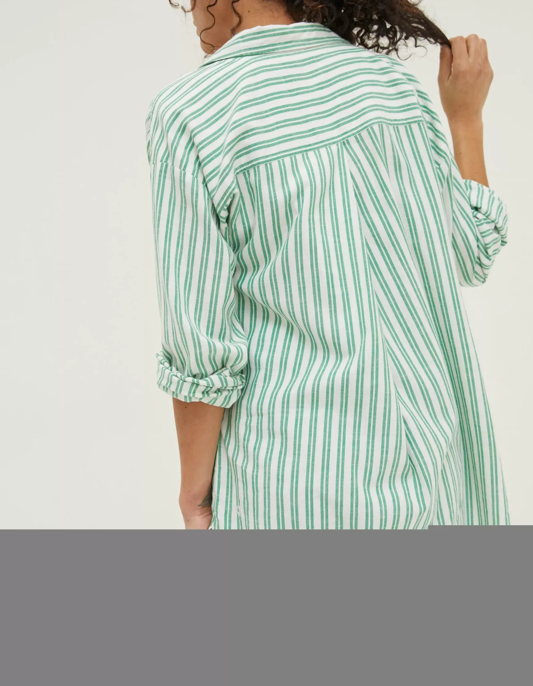 FatFace Billie Stripe Longline Shirt|Women Shirts & Blouses