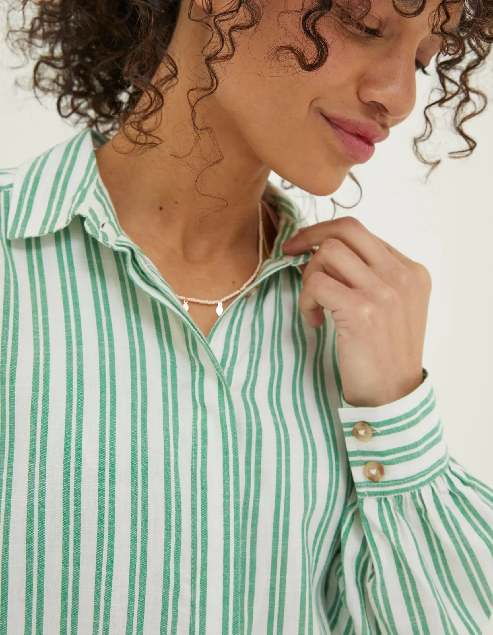 FatFace Billie Stripe Longline Shirt|Women Shirts & Blouses