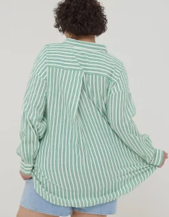 FatFace Billie Stripe Longline Shirt|Women Shirts & Blouses