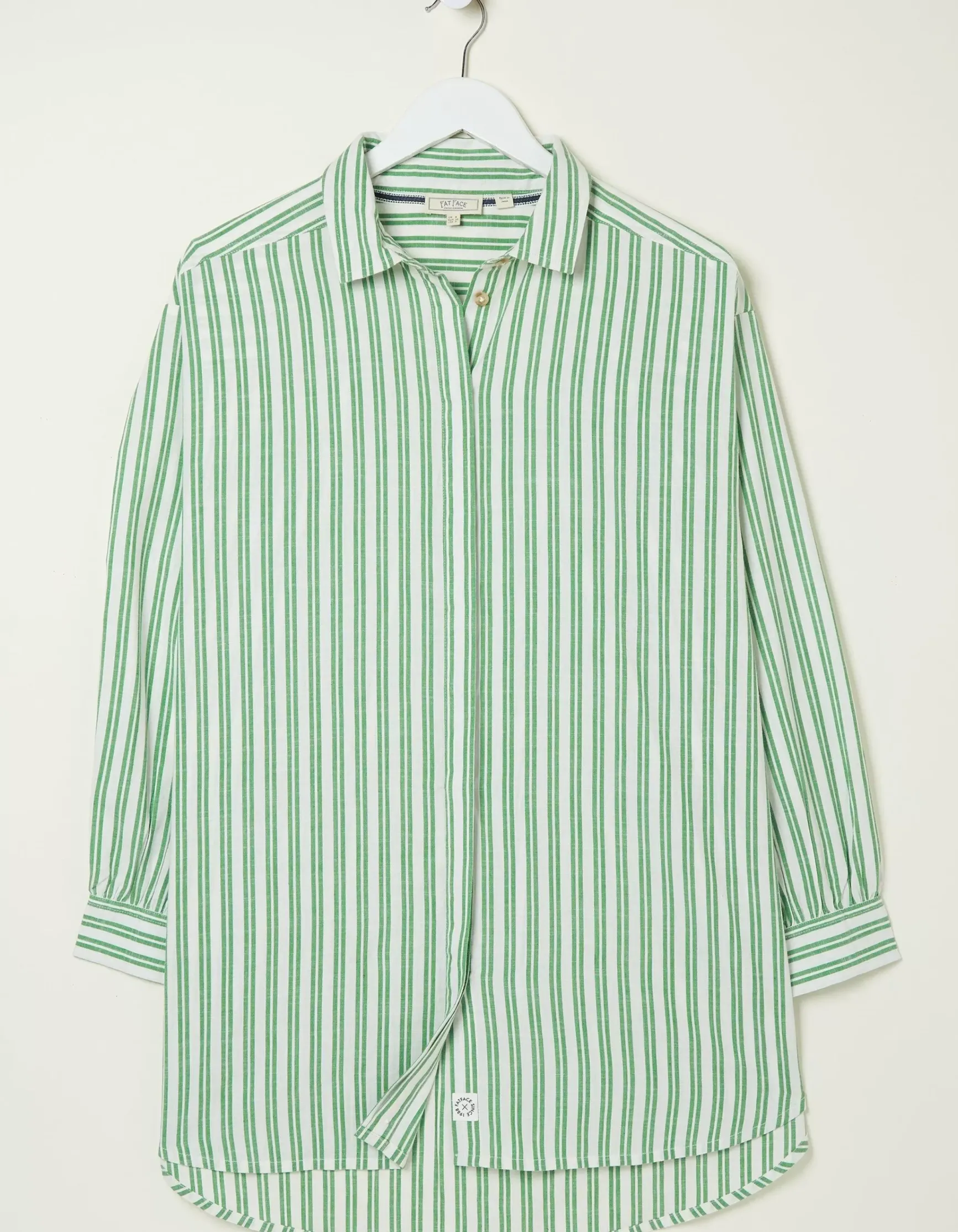 FatFace Billie Stripe Longline Shirt|Women Shirts & Blouses