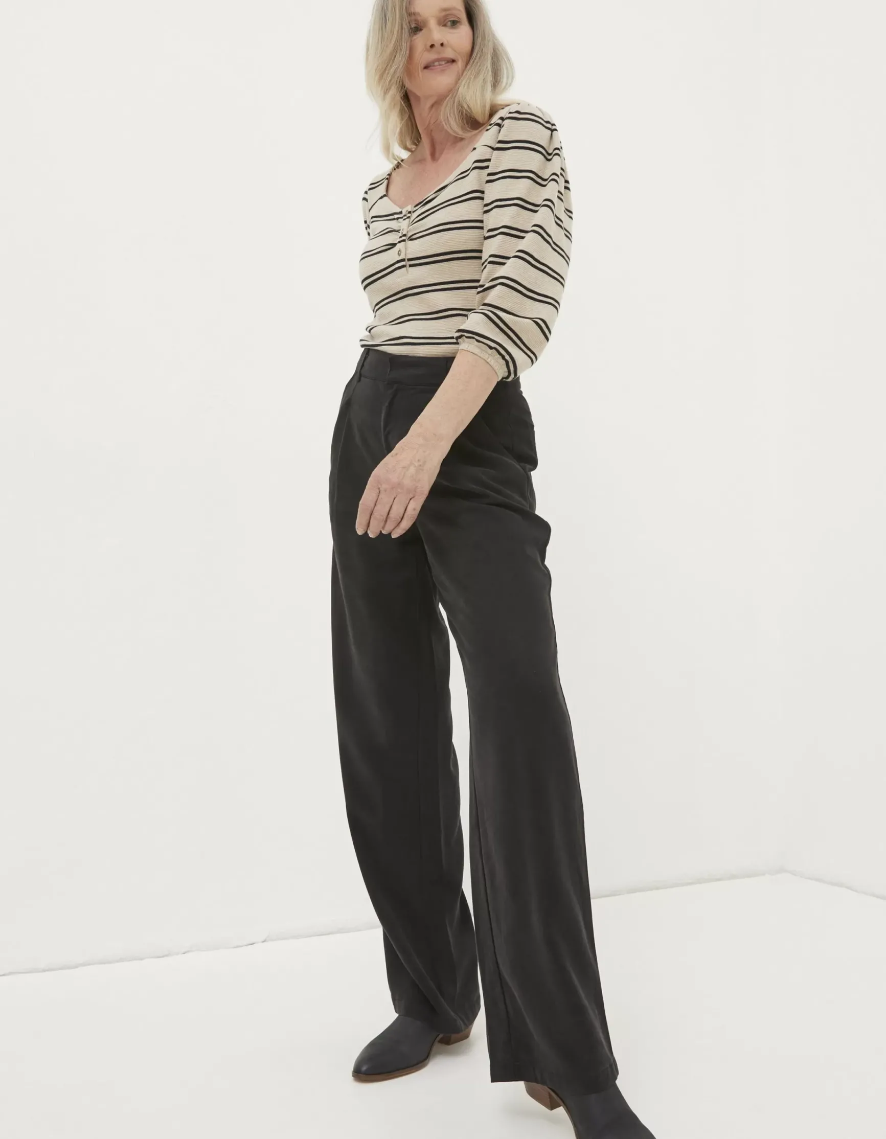 FatFace Blake Wide Leg Drape Trousers|Women View All