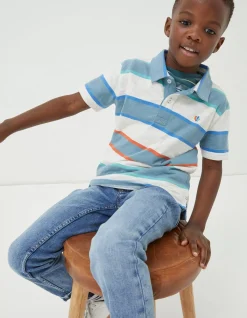 FatFace Block Stripe Polo|Boys View All