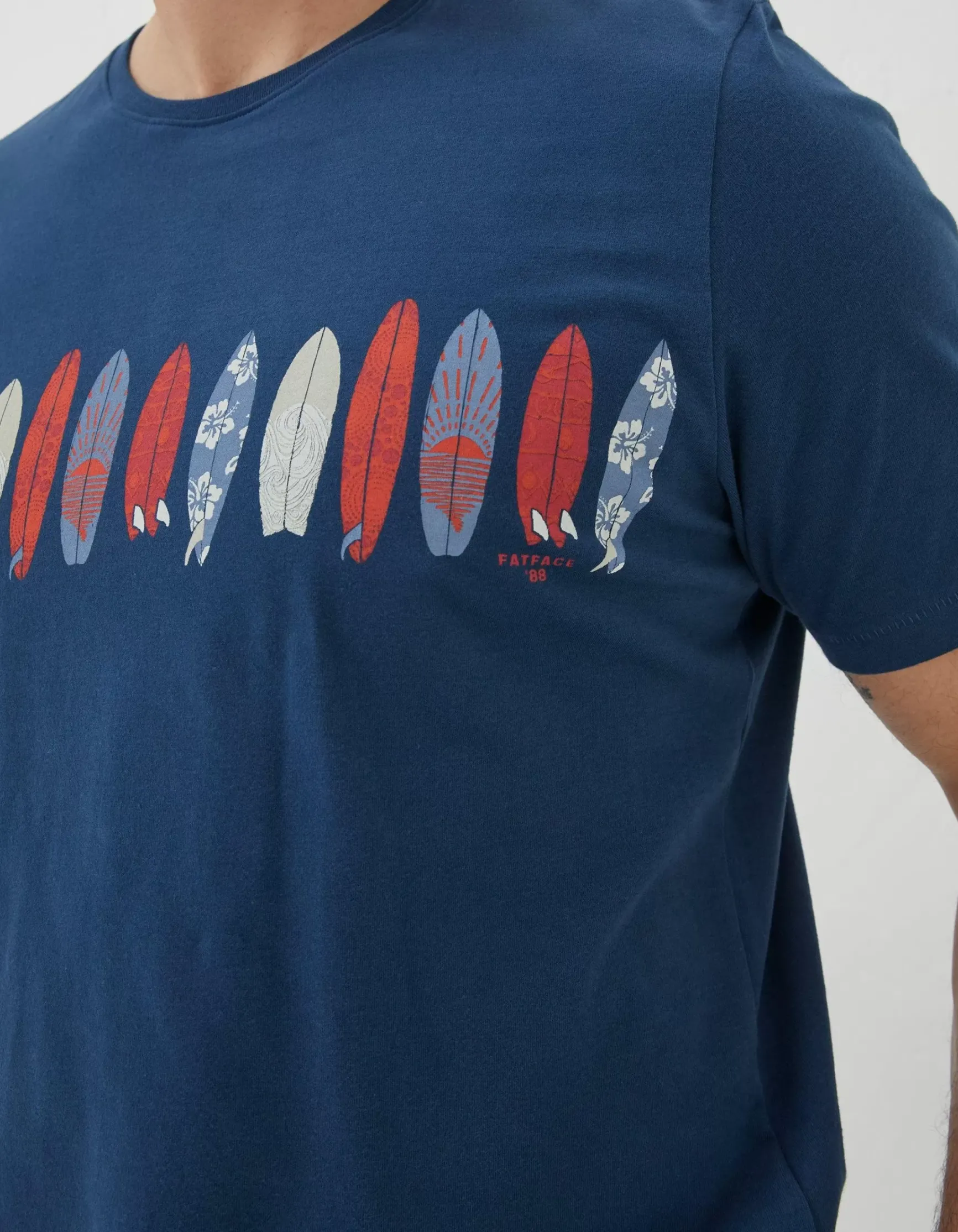 FatFace Board Line Up T-Shirt|Men T-Shirts