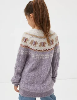 FatFace Bobbi Bear Knitted Crew Jumper|Girls View All