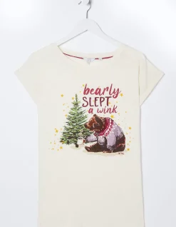 FatFace Bobbi Bear T-Shirt|Women Nightwear & Loungewear