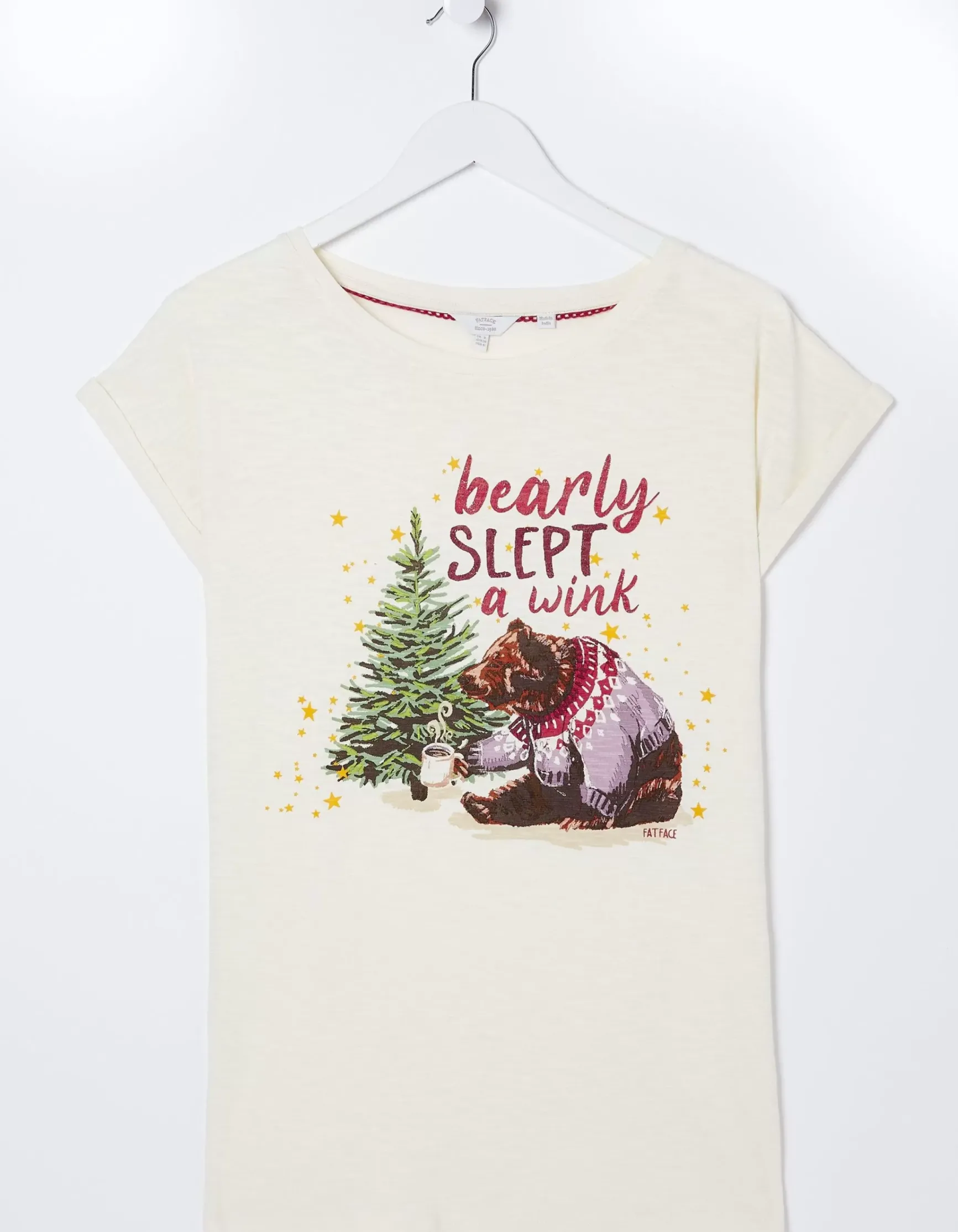 FatFace Bobbi Bear T-Shirt|Women Nightwear & Loungewear