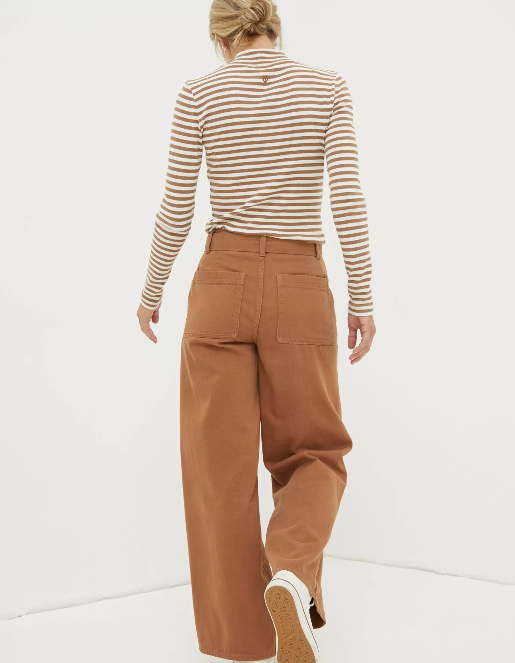 FatFace Bodi Belted Drape Trousers|Women Trousers & Leggings
