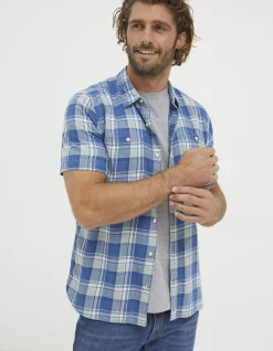 FatFace Bodmin Indigo Check Shirt|Men View All