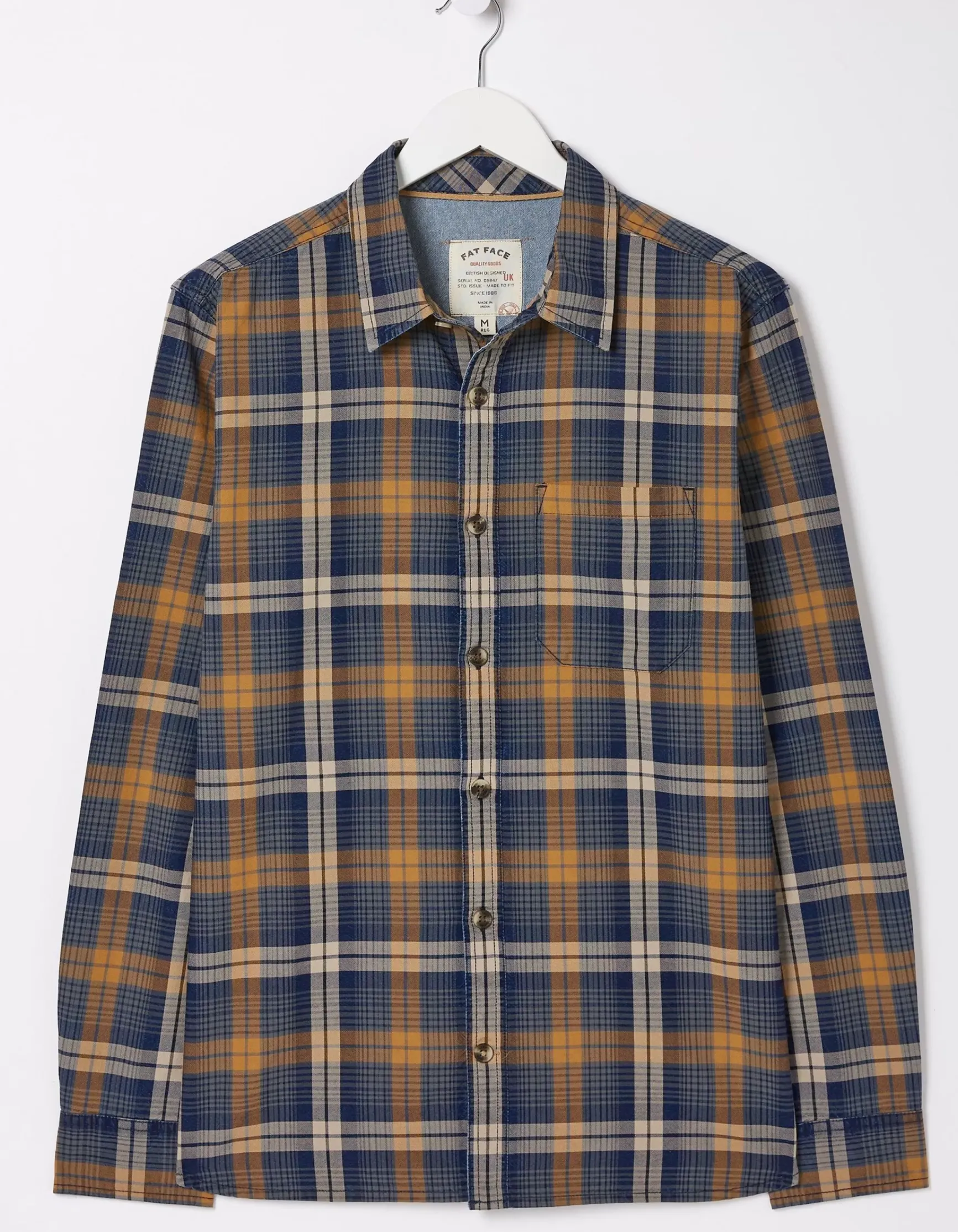 FatFace Bonby Indigo Check Shirt|Men View All