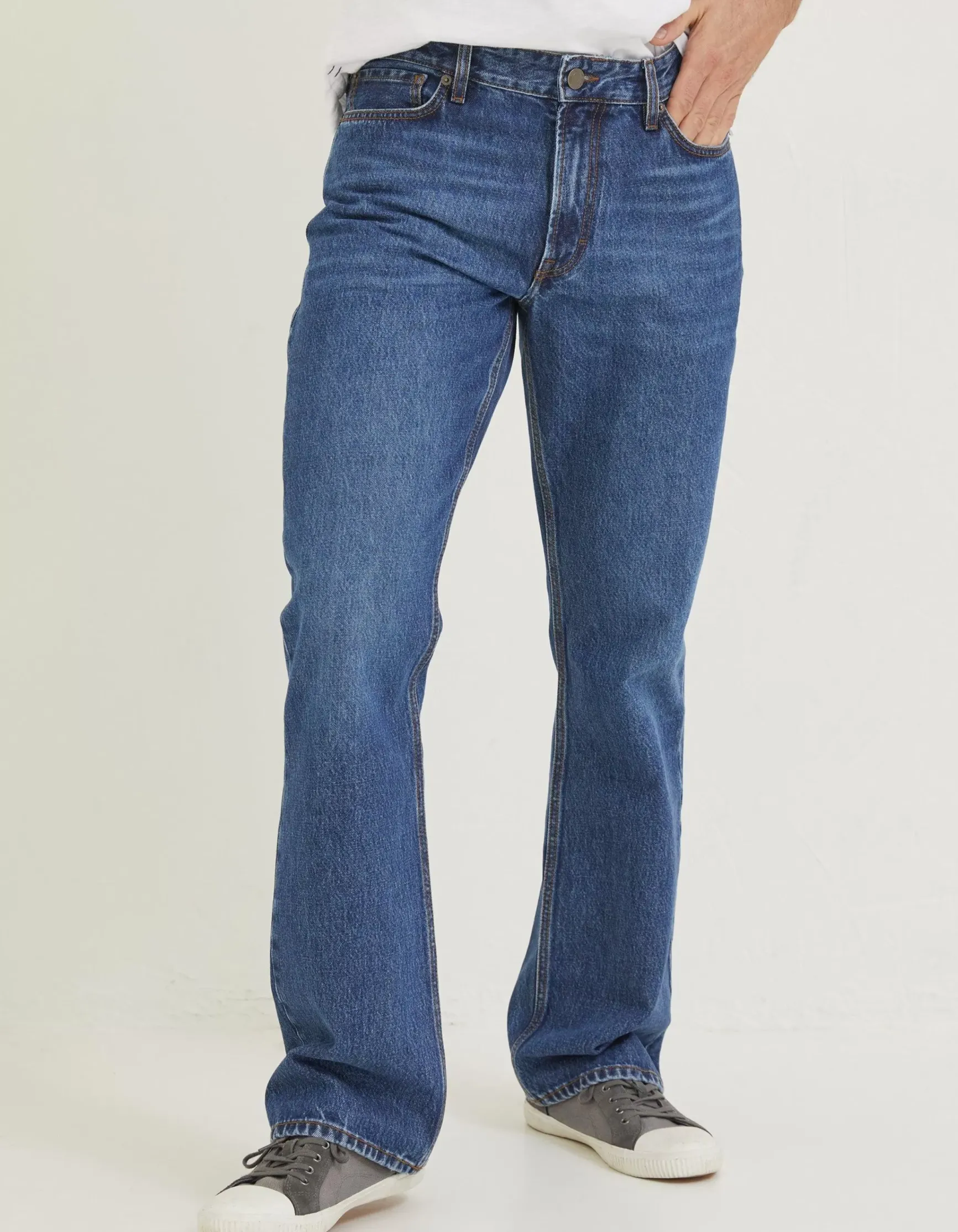 FatFace Bootcut Stone Wash Jeans|Men Jeans