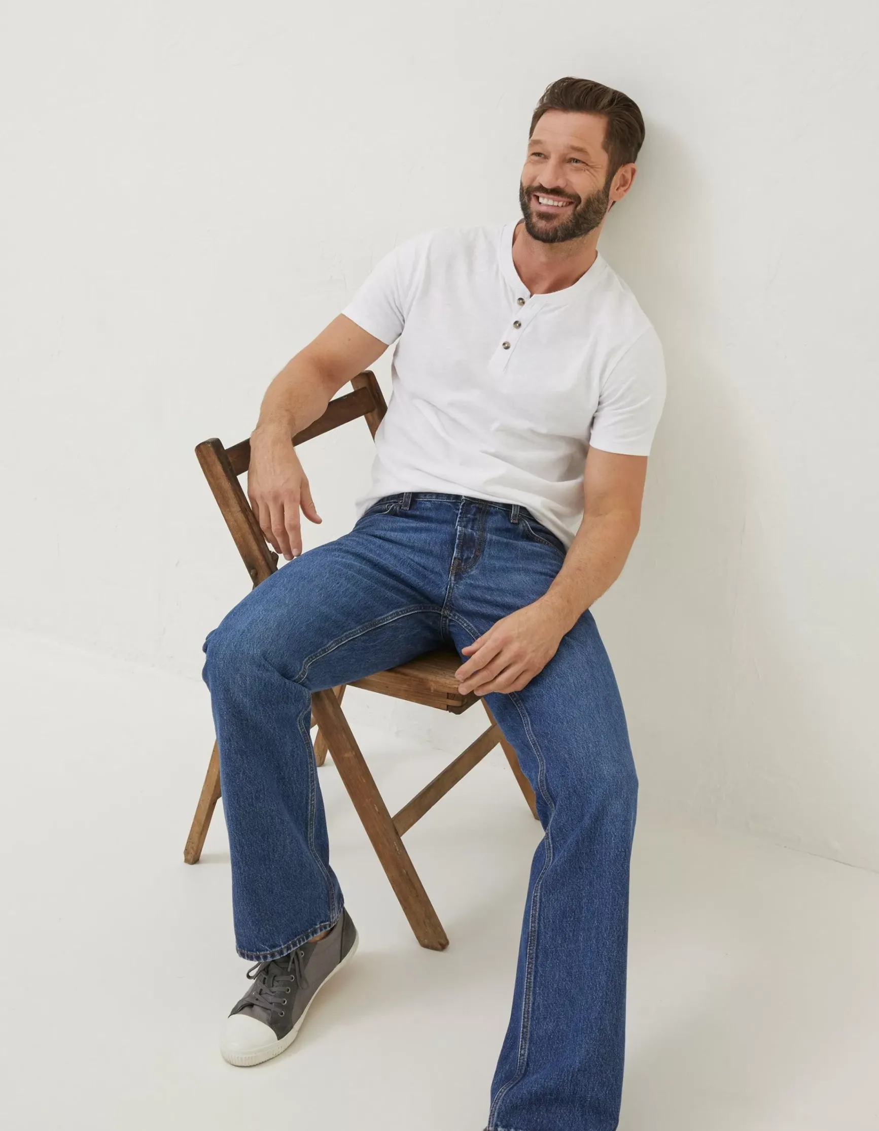 FatFace Bootcut Stone Wash Jeans|Men Jeans