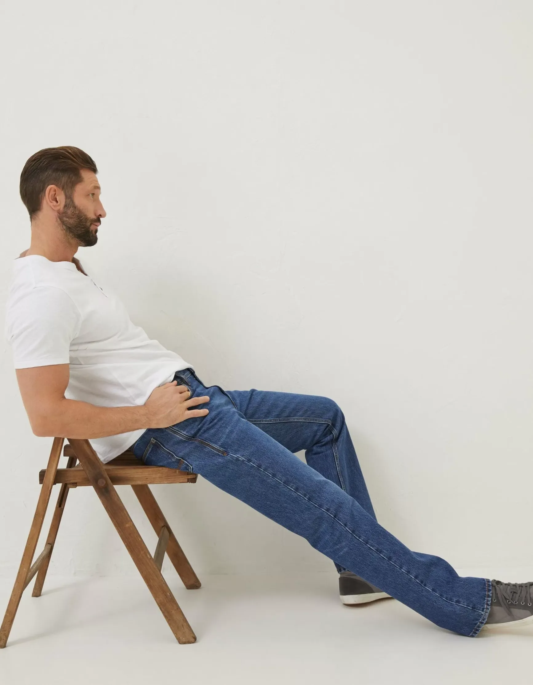 FatFace Bootcut Stone Wash Jeans|Men Jeans