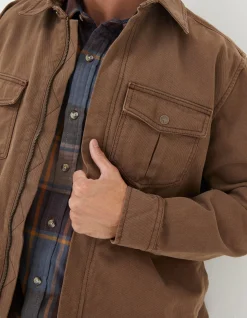 FatFace Bowd Zip Front Overshirt|Men View All