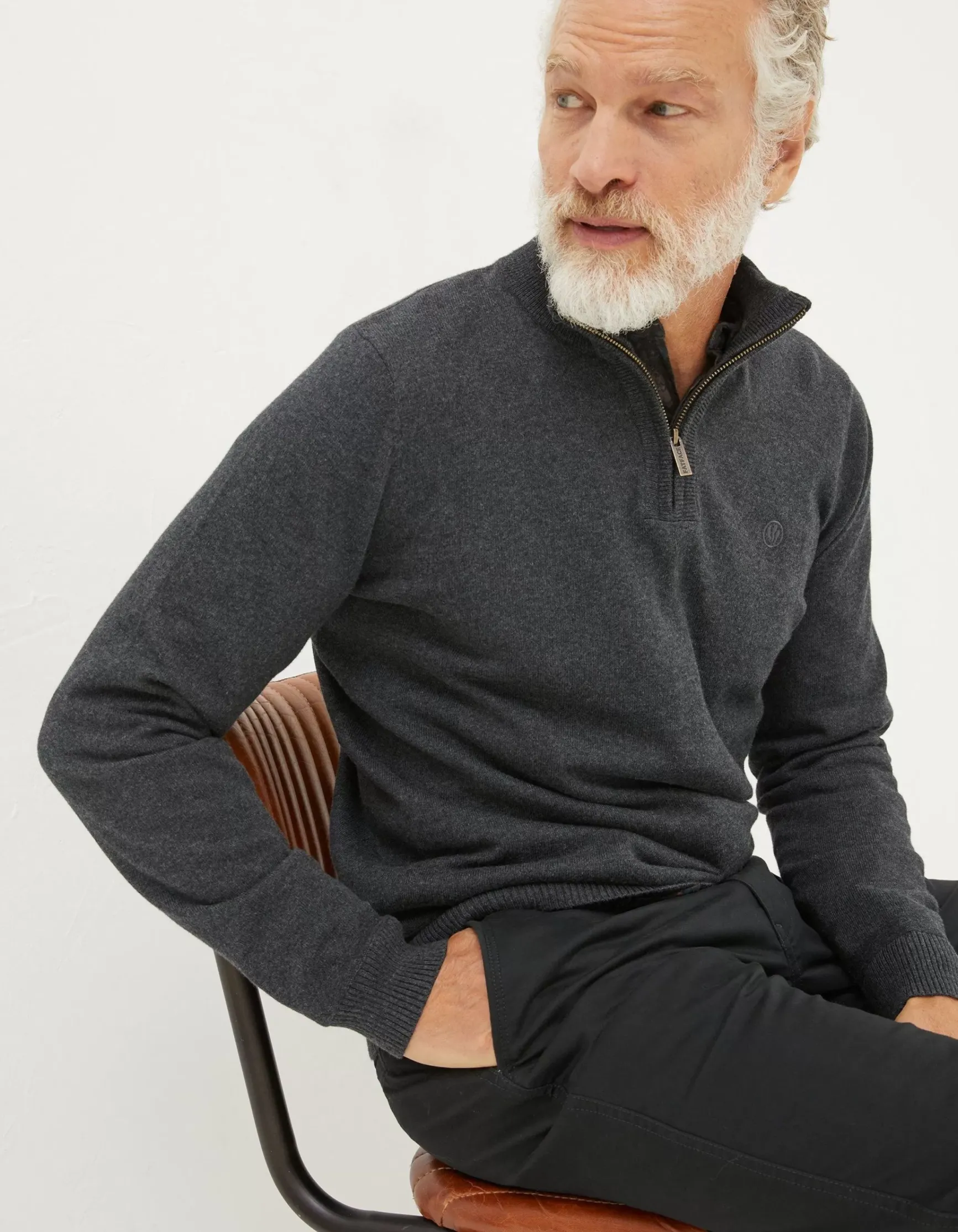 FatFace Braunton Half Neck Jumper|Men Knitwear