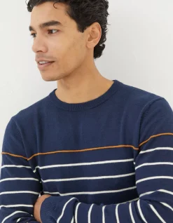 FatFace Braunton Stripe Crew Jumper|Men View All