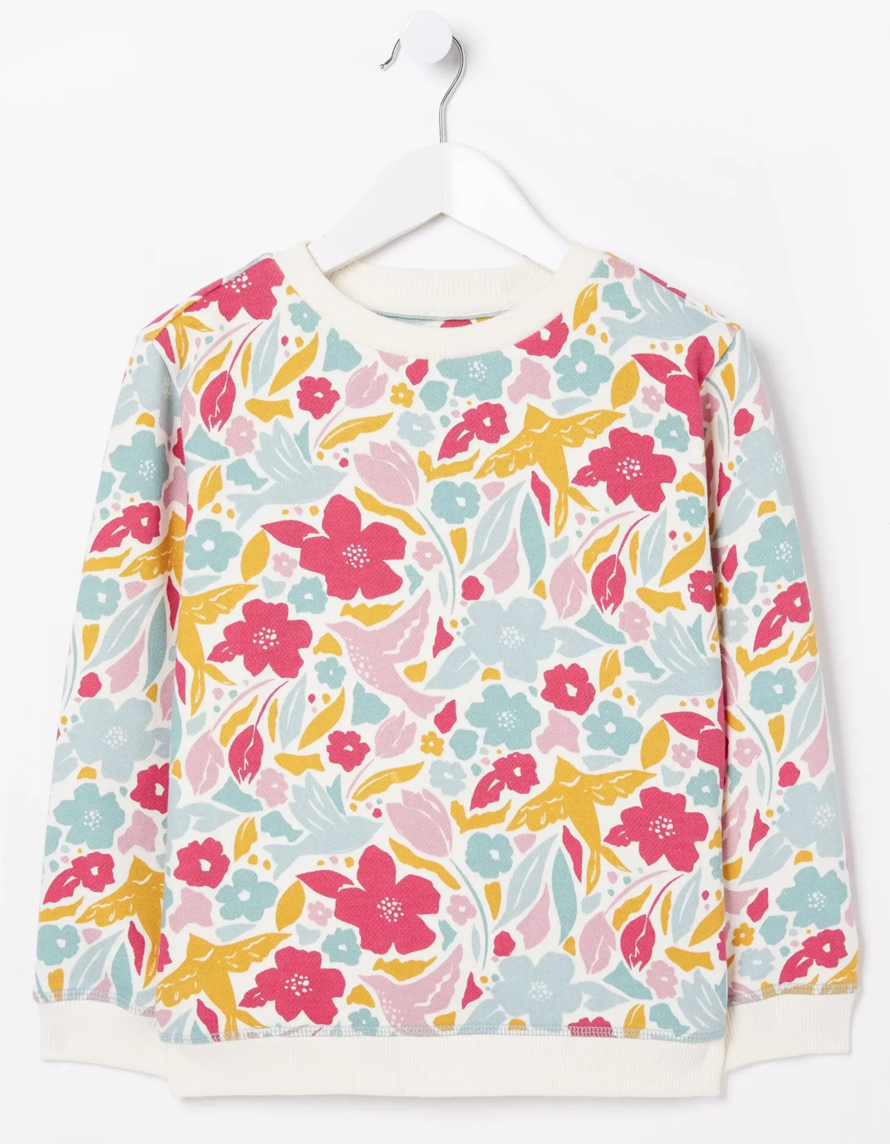 FatFace Bright Blooms Crew Sweatshirt|Girls View All
