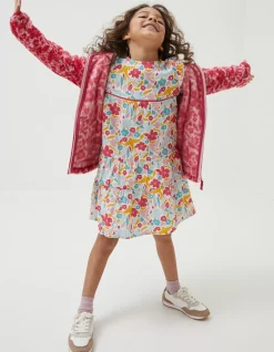 FatFace Bright Blooms Zip Through Fleece|Girls View All
