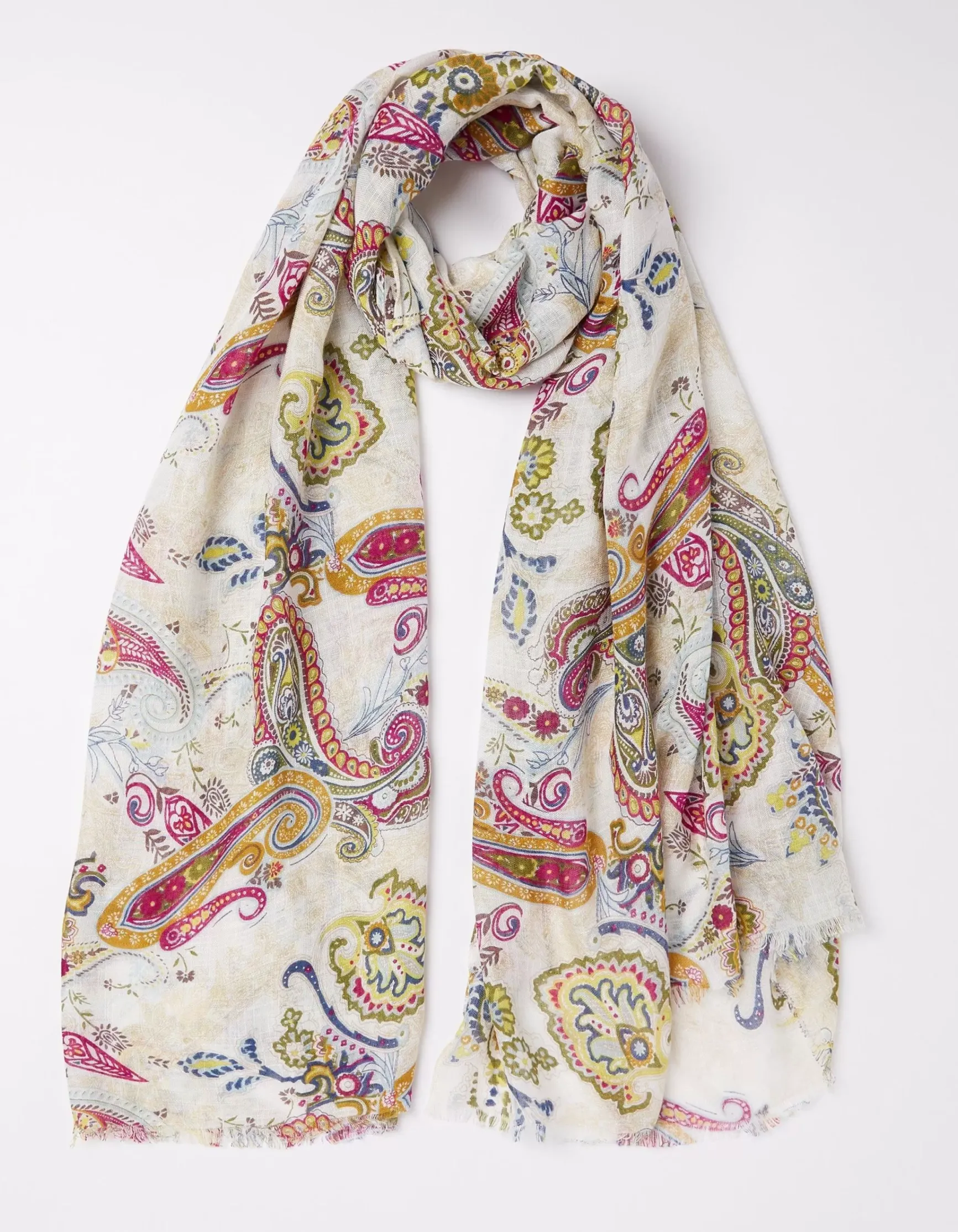 FatFace Bright Paisley Scarf|Women View All