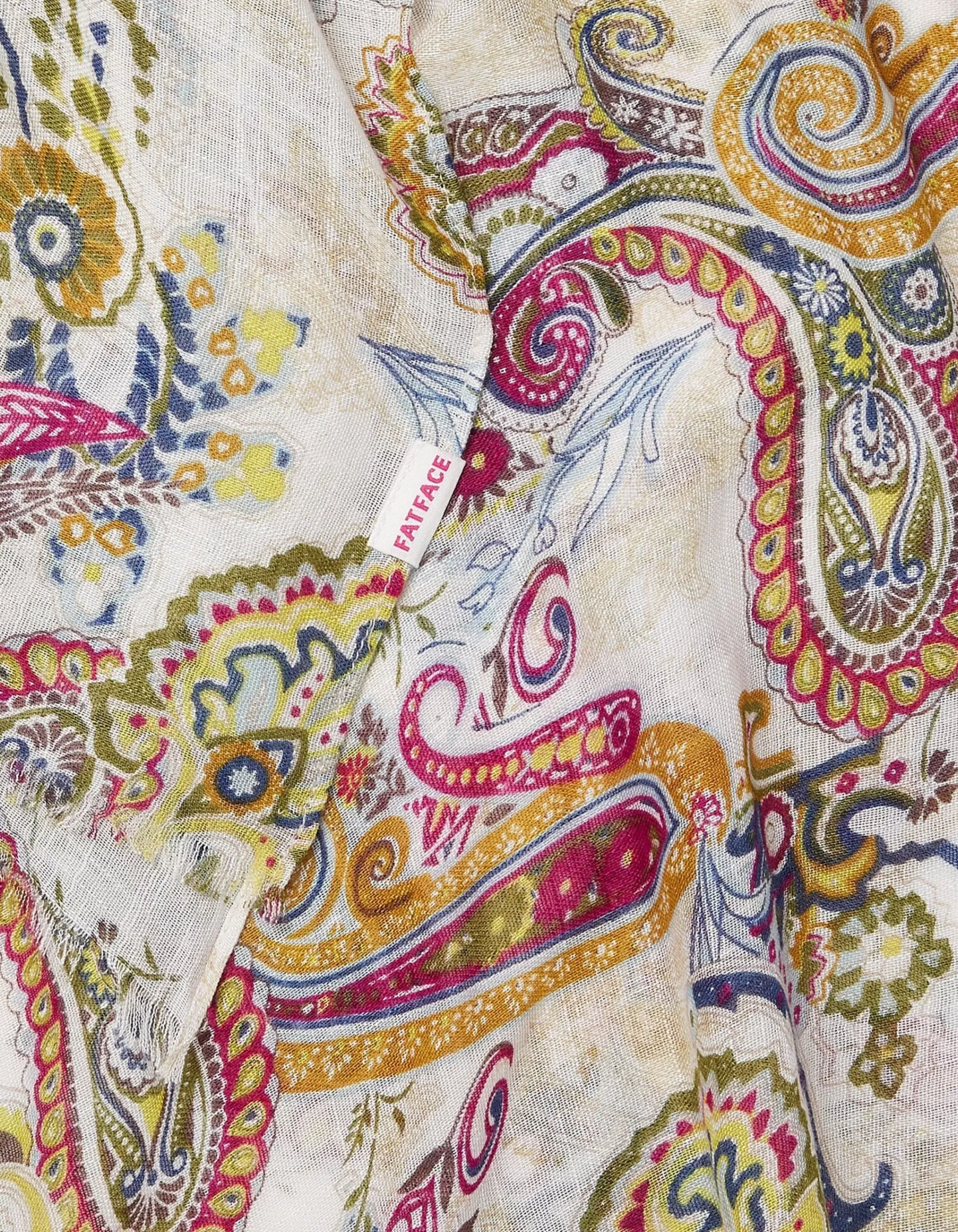 FatFace Bright Paisley Scarf|Women View All