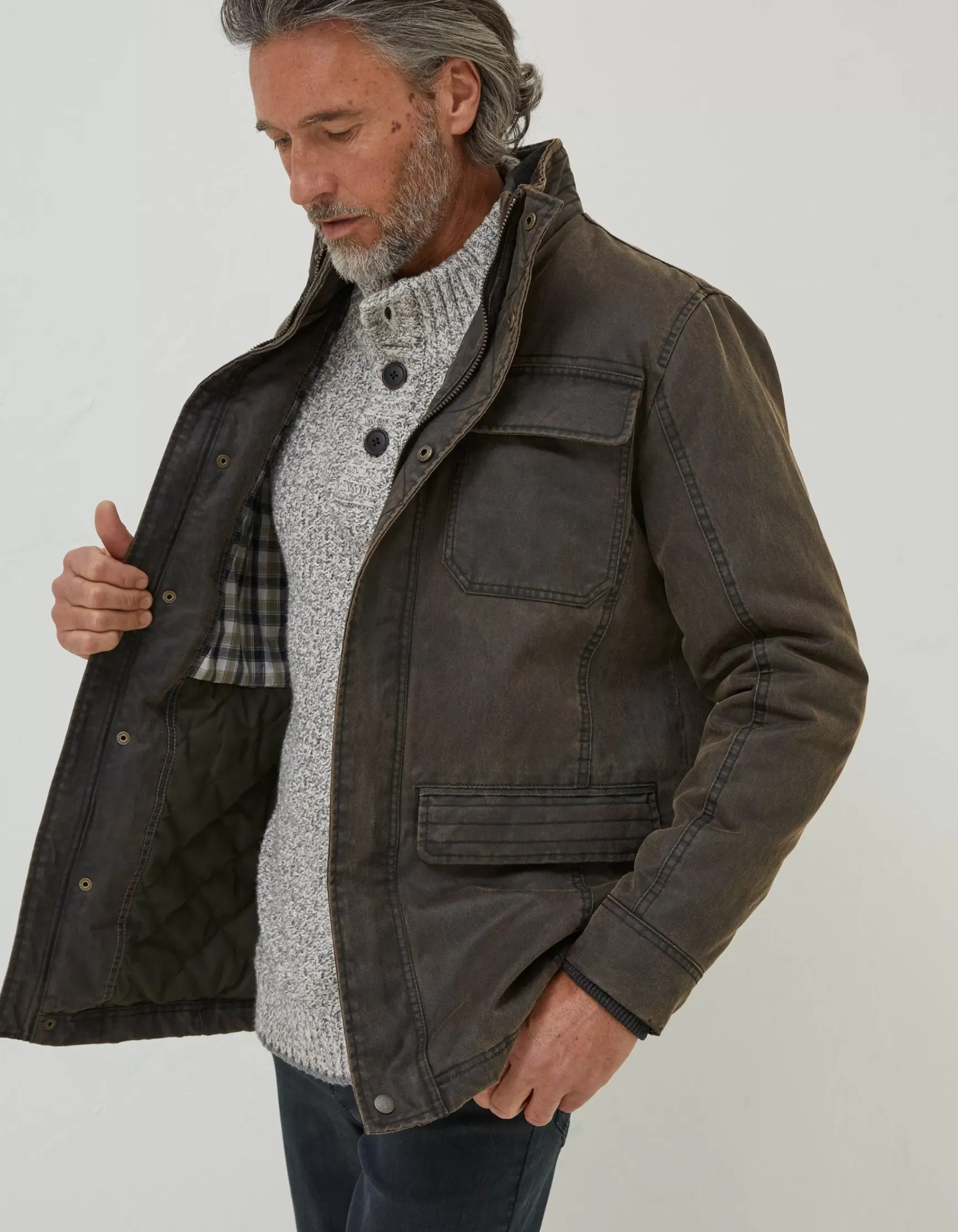 FatFace Broadsands 4 Pocket Jacket|Men Coats & Jackets