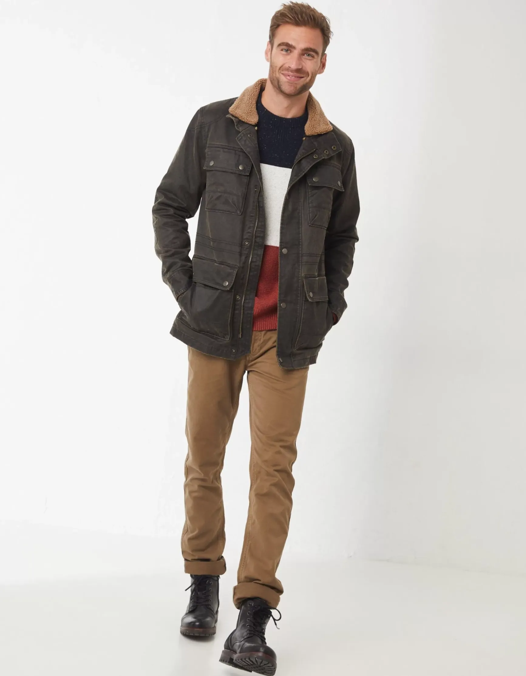 FatFace Broadsands Four Pocket Jacket|Men Coats & Jackets