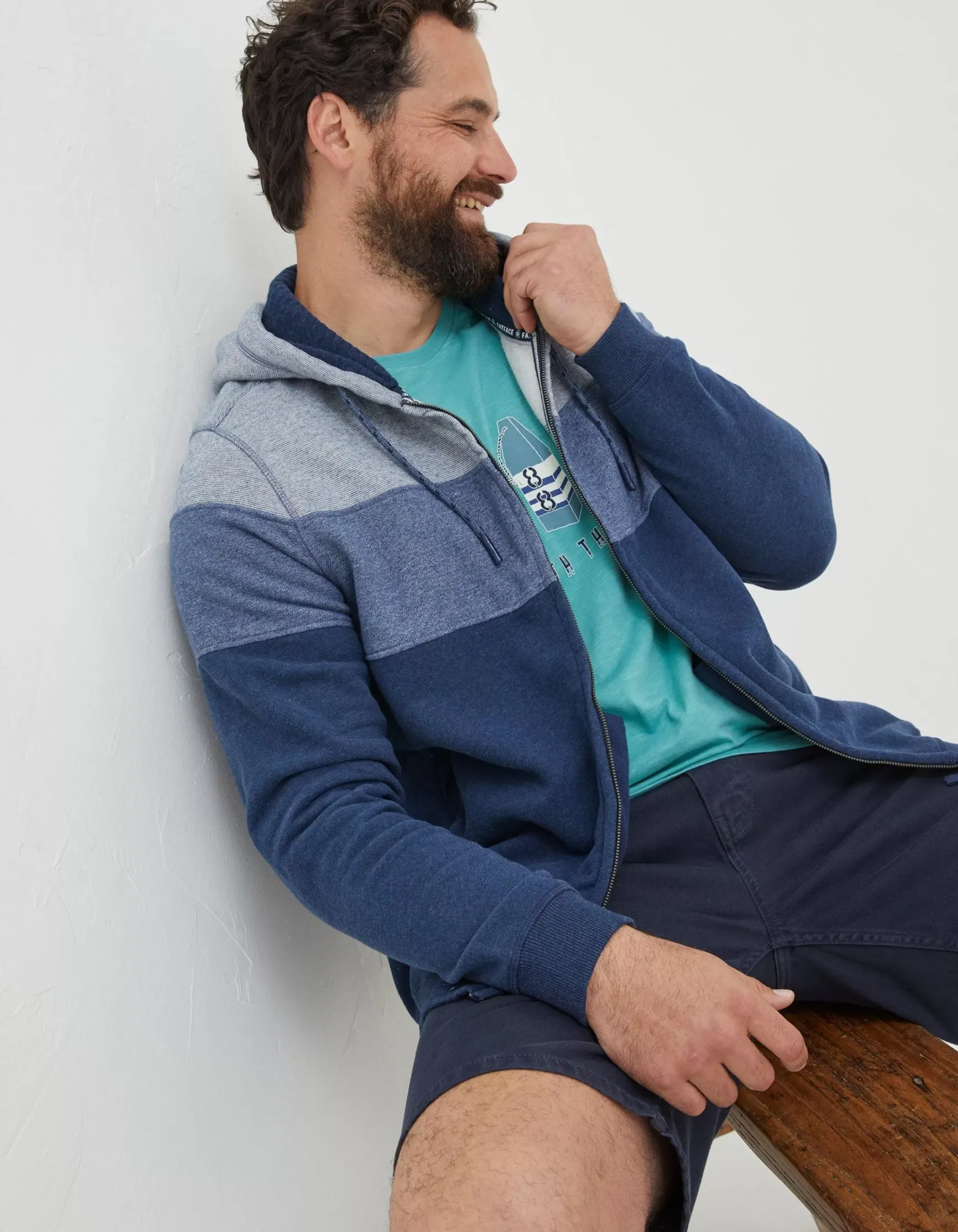 FatFace Brooke Cut And Sew Zip Through|Men Sweatshirts & Hoodies