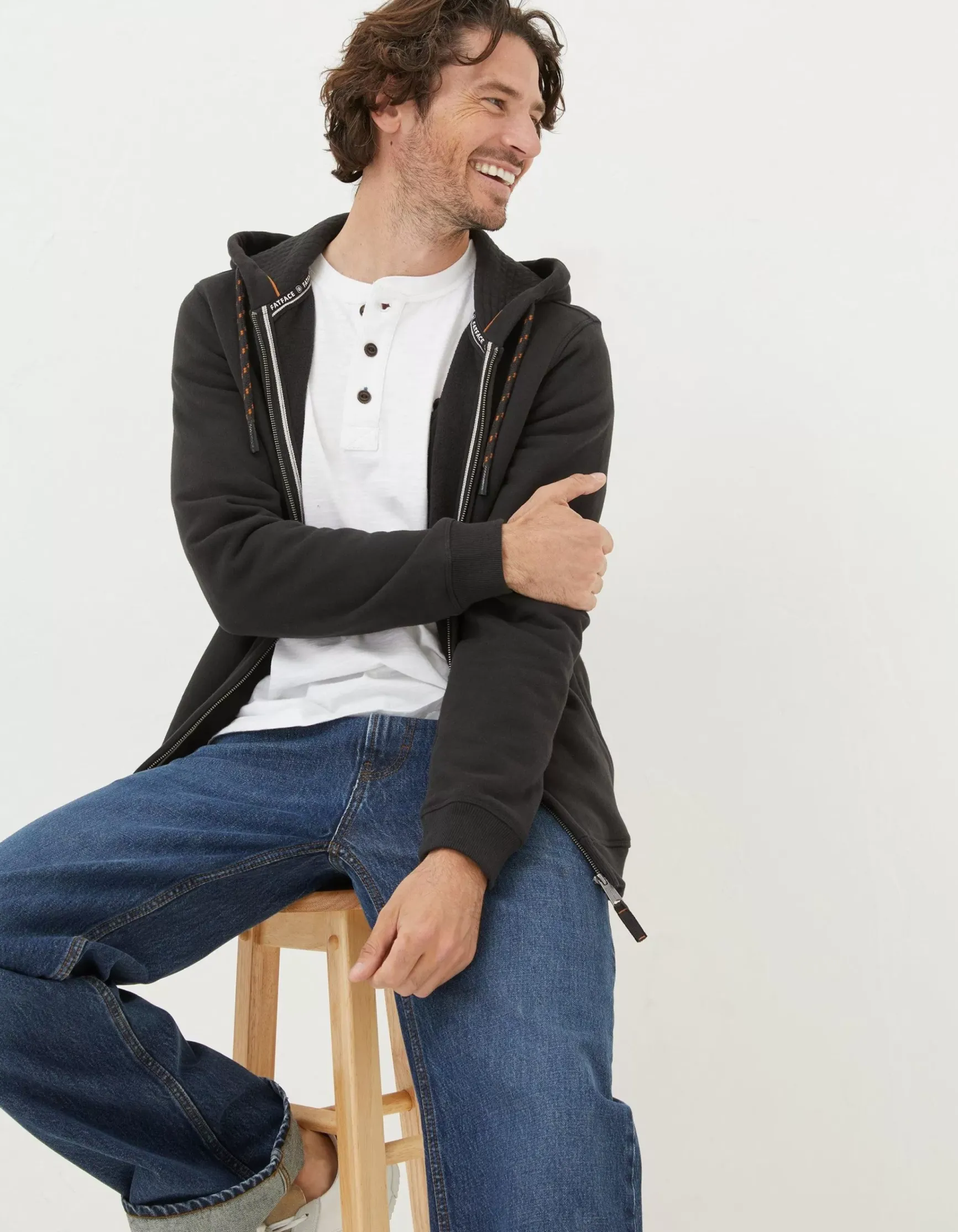 FatFace Brooke Zip Through Hoodie|Men Sweatshirts & Hoodies