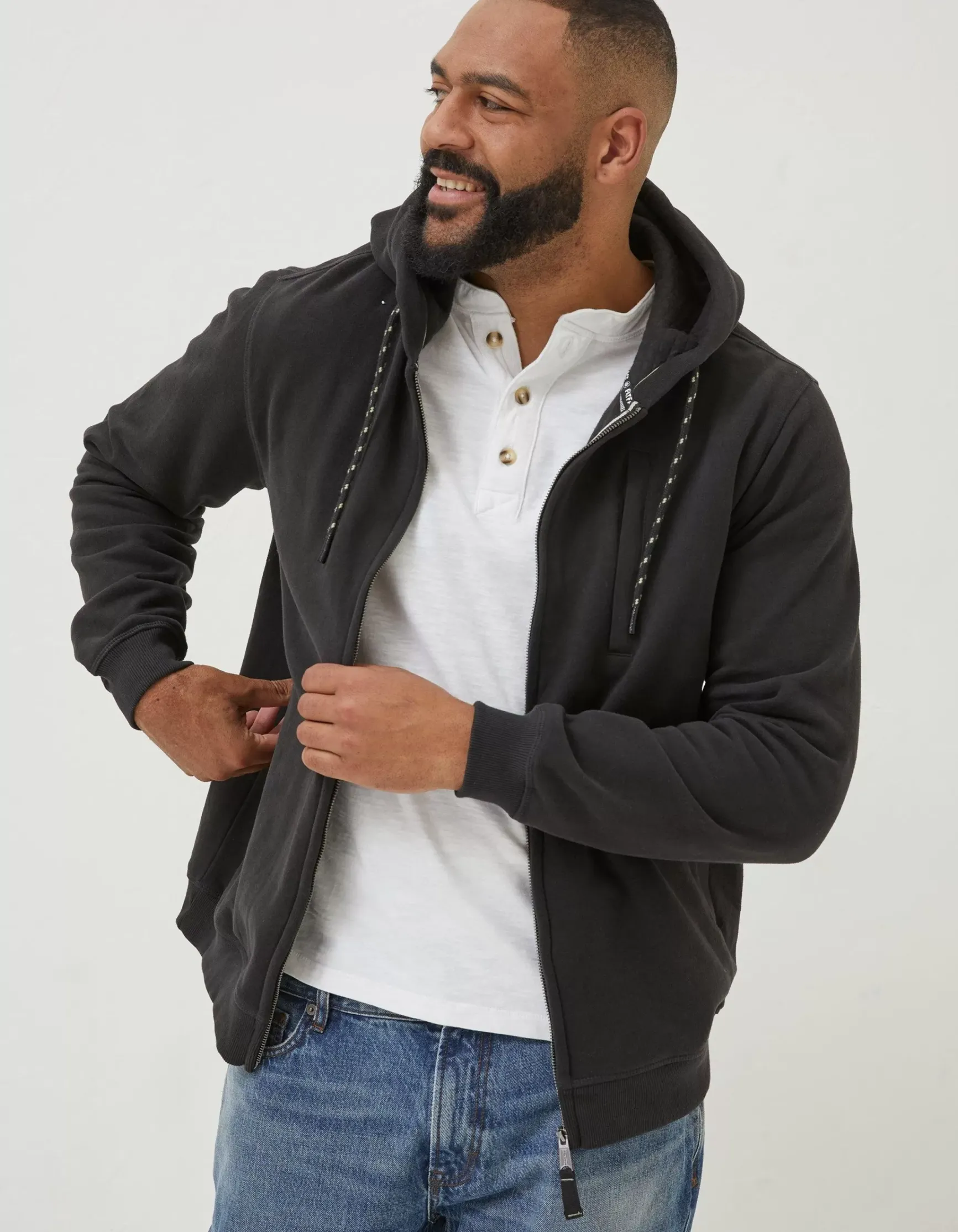 FatFace Brooke Zip Through Hoodie|Men Sweatshirts & Hoodies