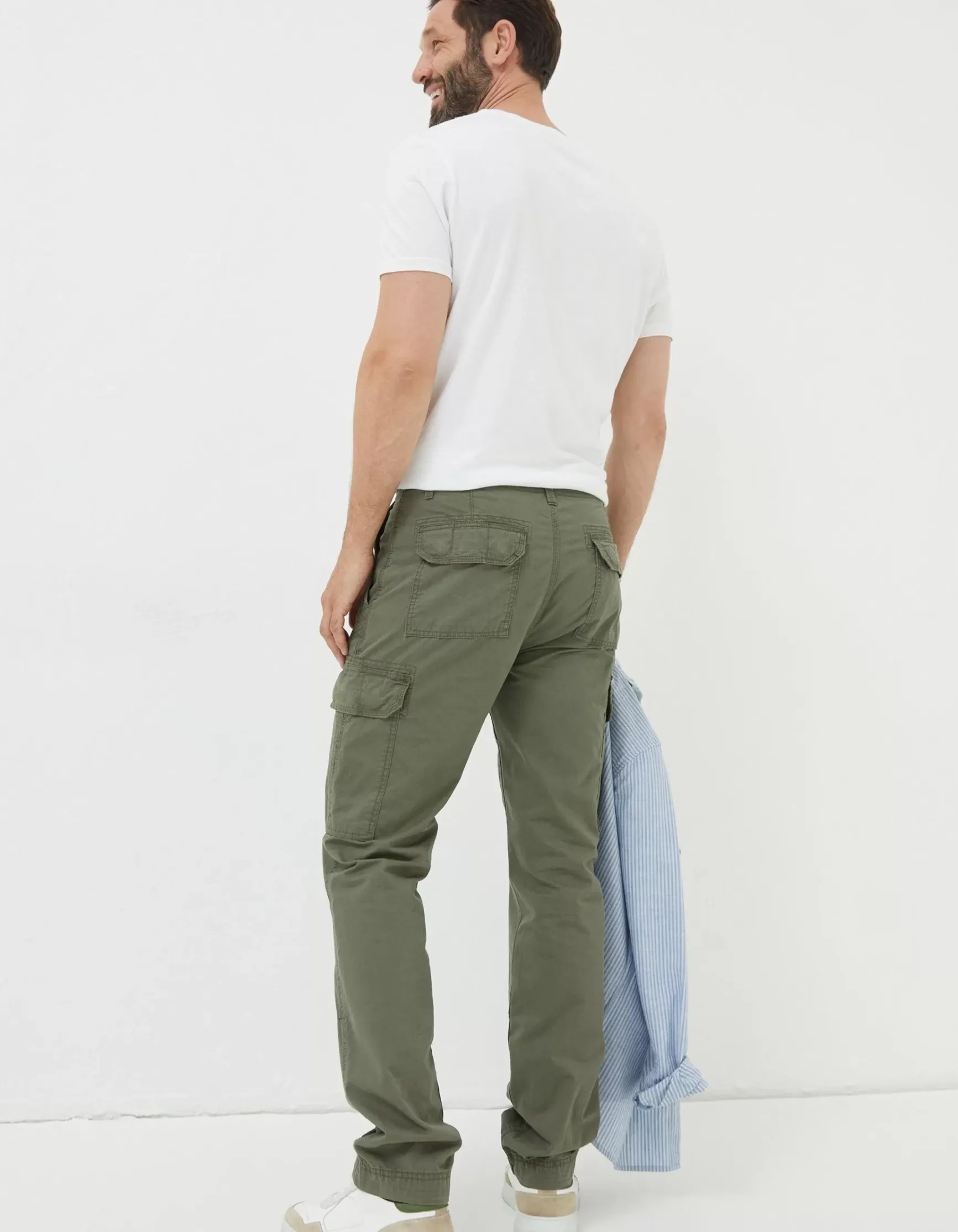 FatFace Bude Straight Cargo Trousers|Men Trousers & Chinos