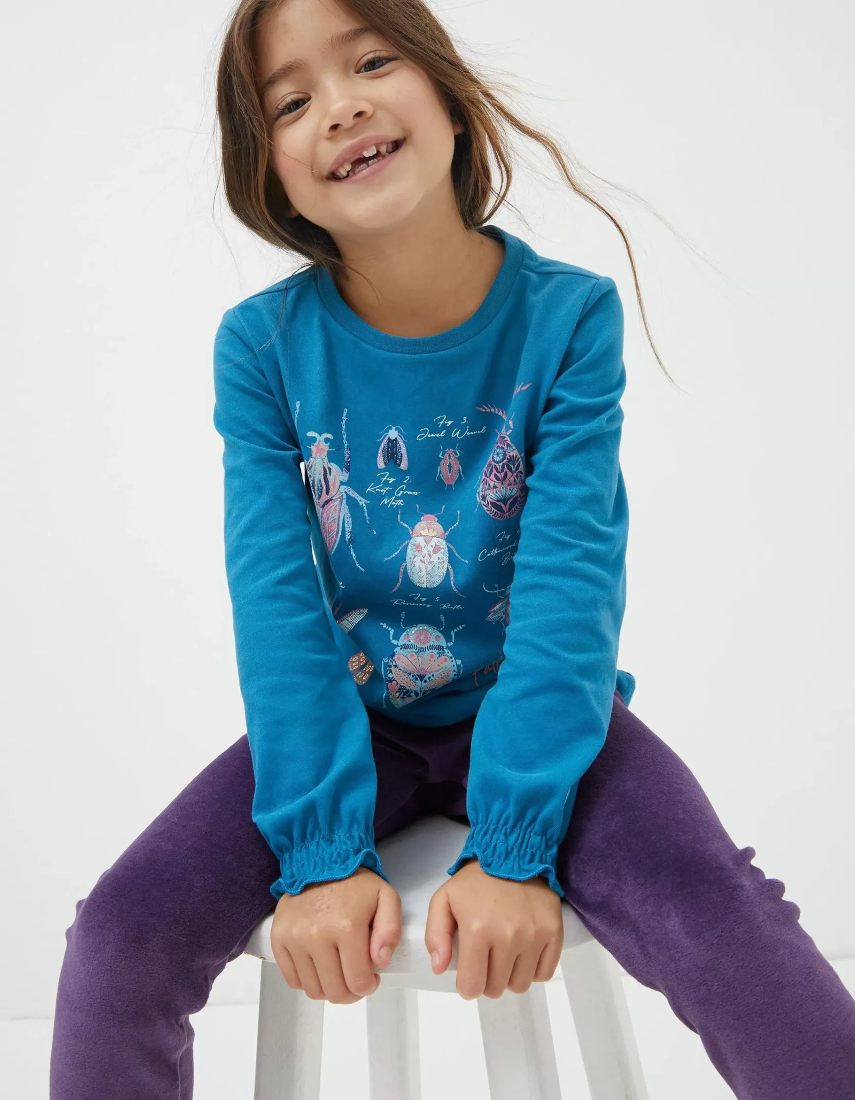 FatFace Bug Graphic Jersey T-Shirt|Girls View All