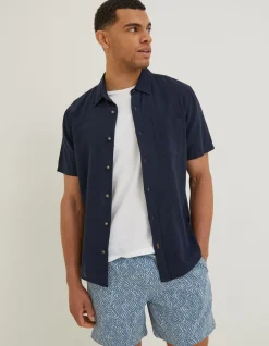FatFace Bugle Linen Cotton Shirt|Men Shirts