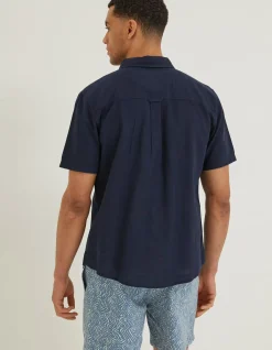 FatFace Bugle Linen Cotton Shirt|Men Shirts